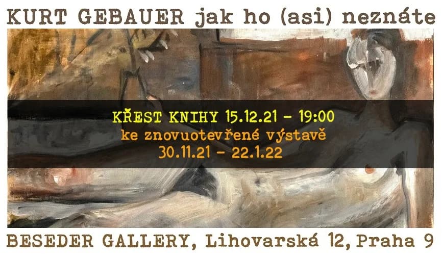 KURT GEBAUER jak ho (asi) neznáte - Křest knihy