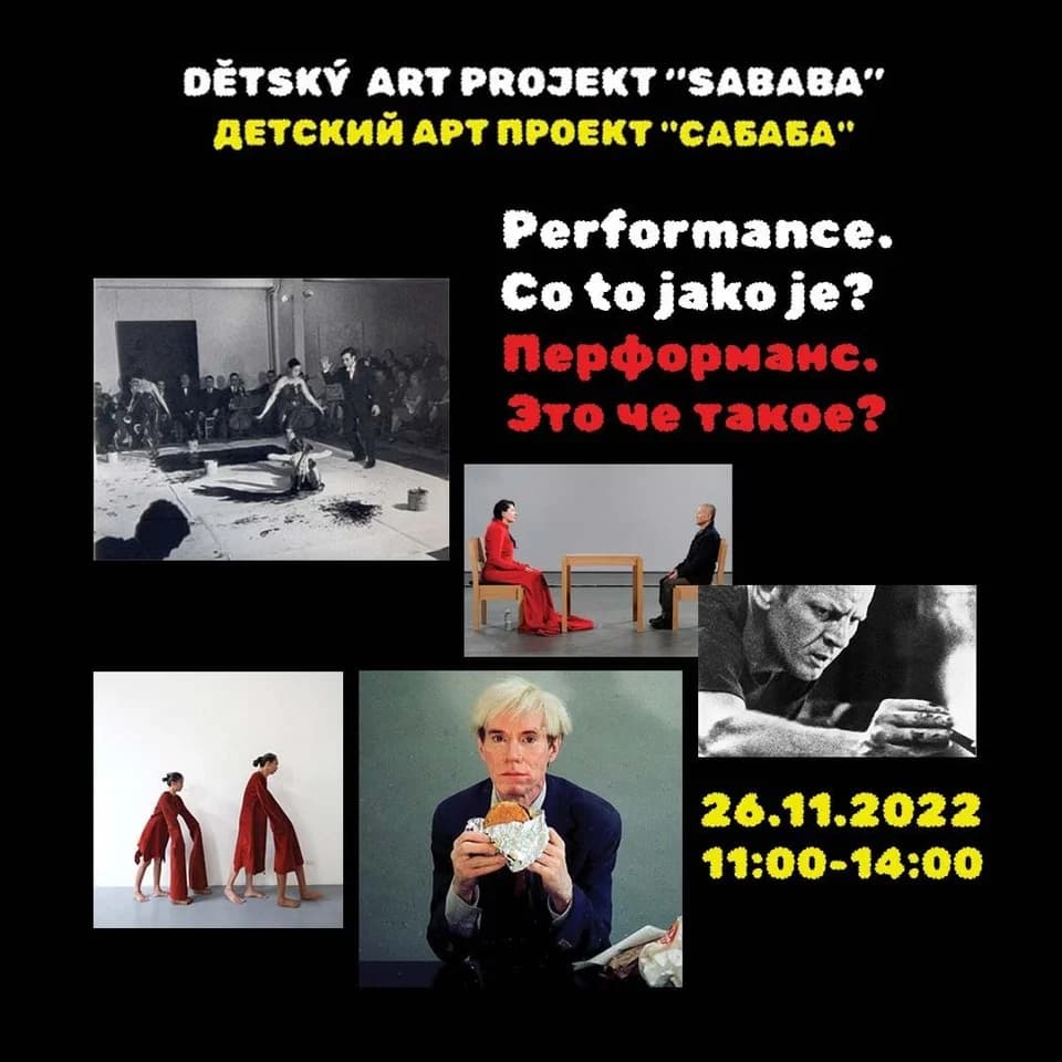 Workshop v rámci dětského art projektu Sababa - "Performance. Co to jako je?"