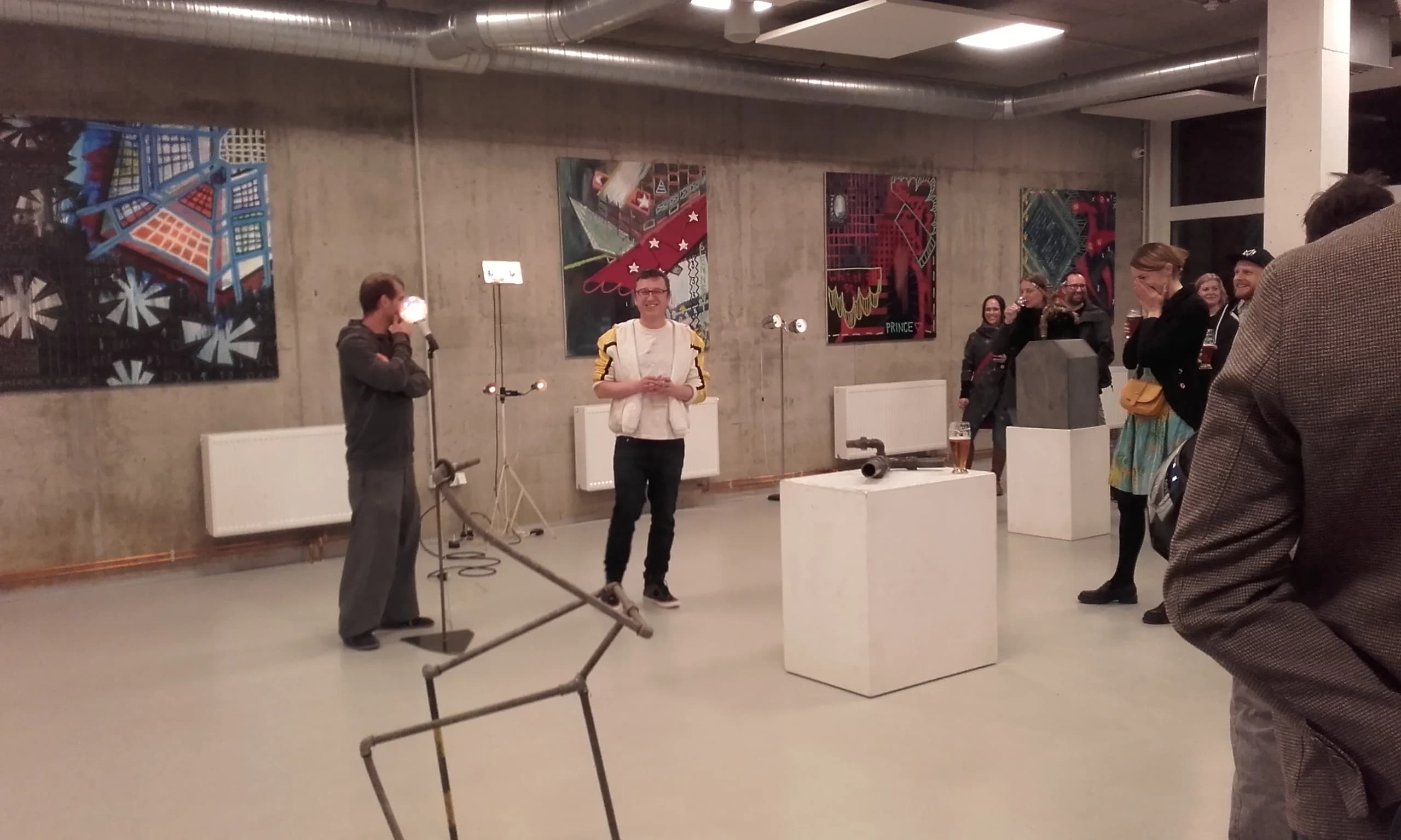 Petr Boháč, Kuba Tauš, Jan Miko: Vernisáž výstavy UR-LINIE 02/04/2019