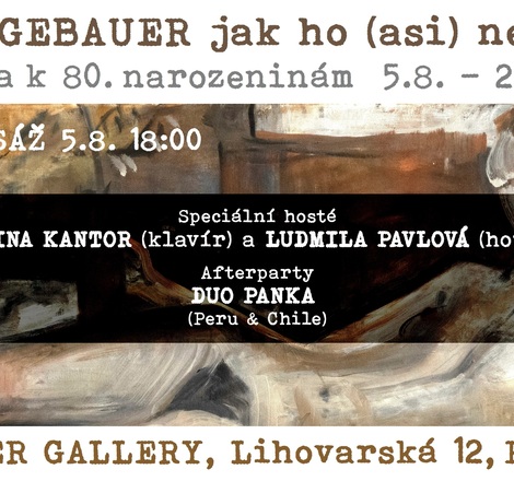 Kurt Gebauer: as you (probably) don't know him - exhibition for his 80th birthday - Vernissage