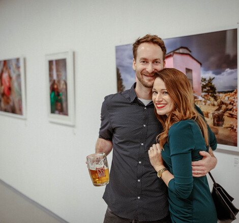 Photographer Tomáš Vrana with his wife Jana